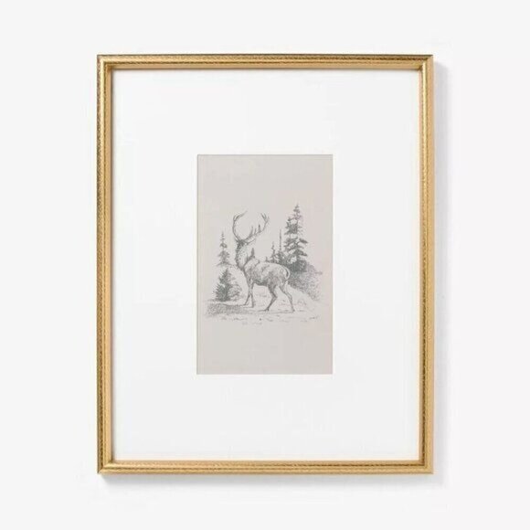 Threshold Studio McGee 16x20 Deer Framed Wall‎ Art Print - Target Christmas 2024 - Picture 1 of 5
